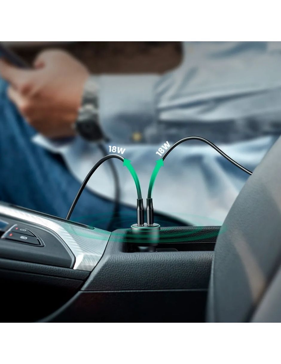 Cargador auto USB tipo A 35 W 7