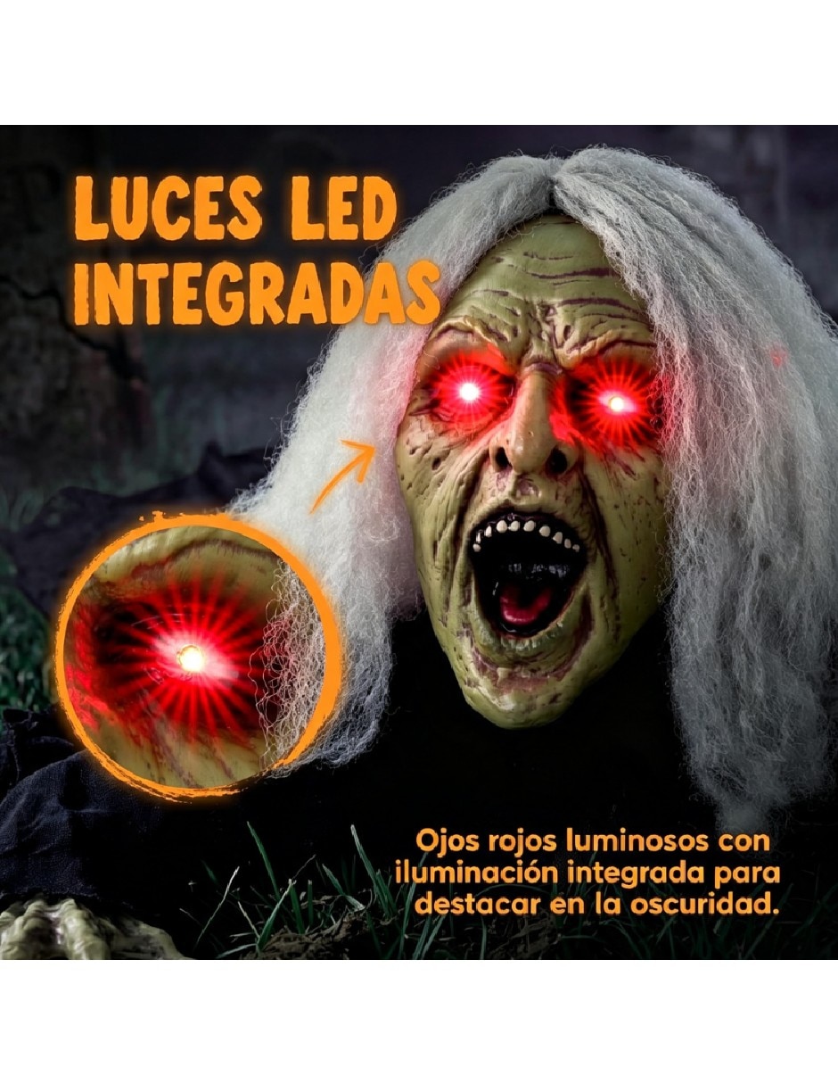 Figura decorativa con forma de bruja 2