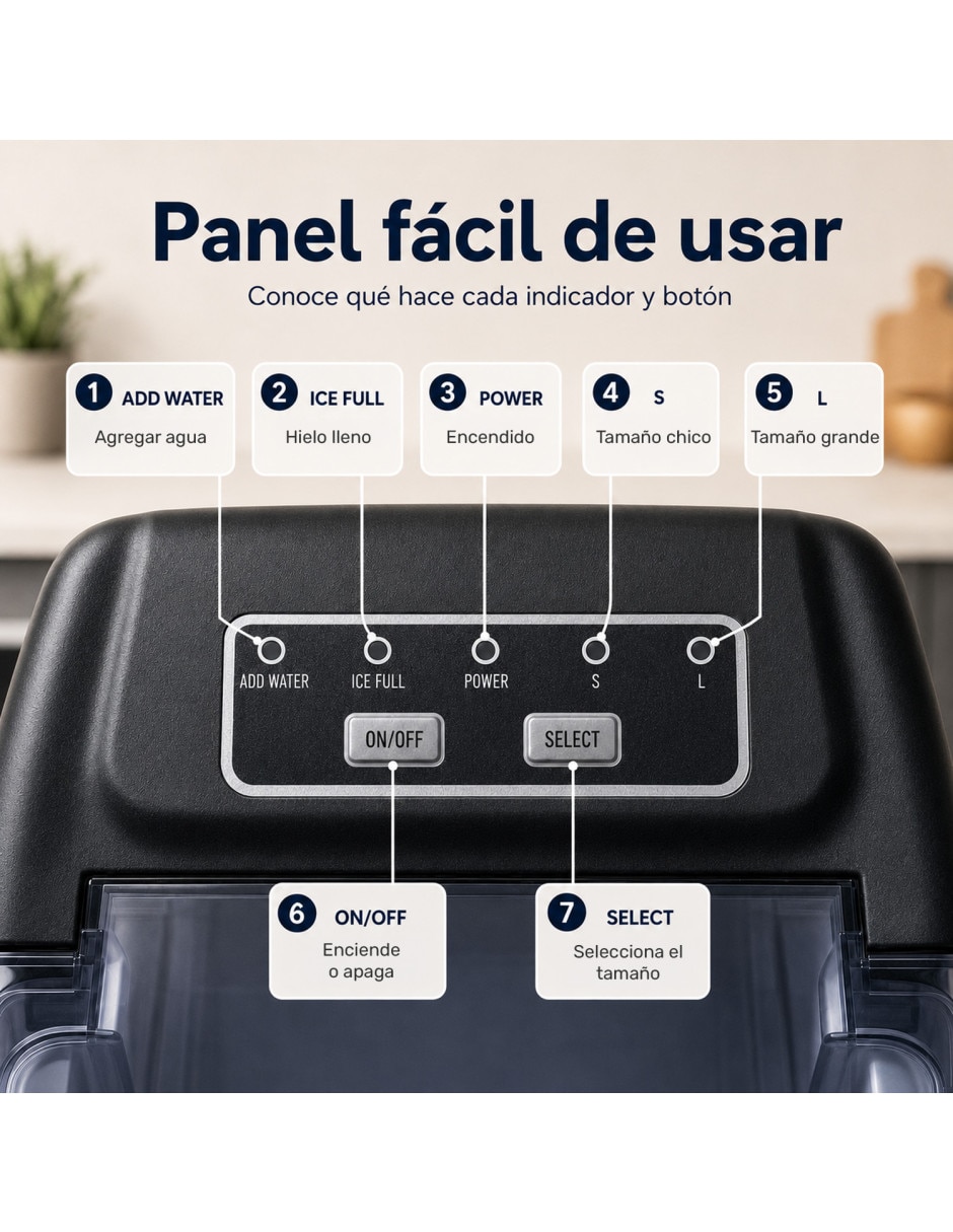 Máquina de hielo mkz-mhielo12kgri 9