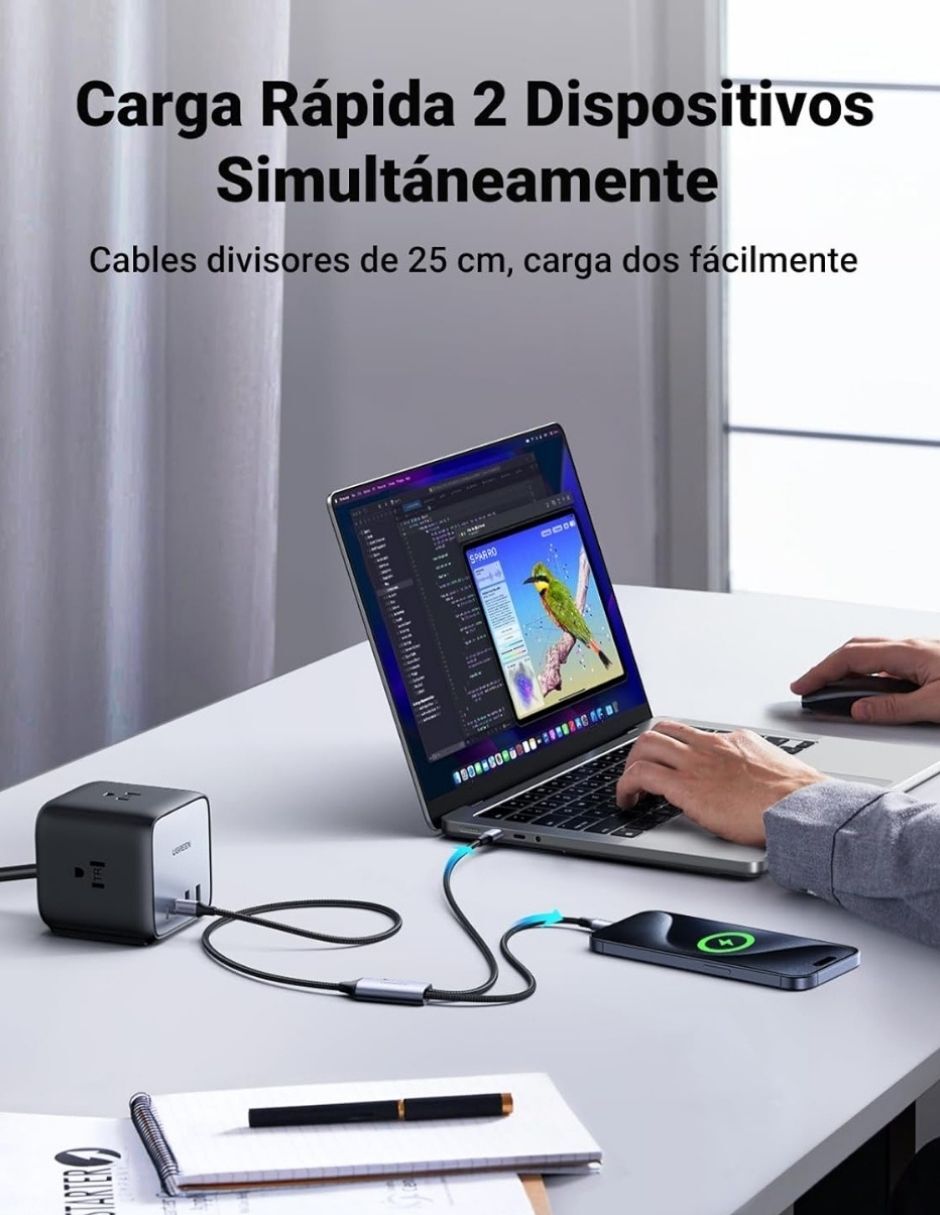 Cargador pared GAN II USB tipo C 20 W 2