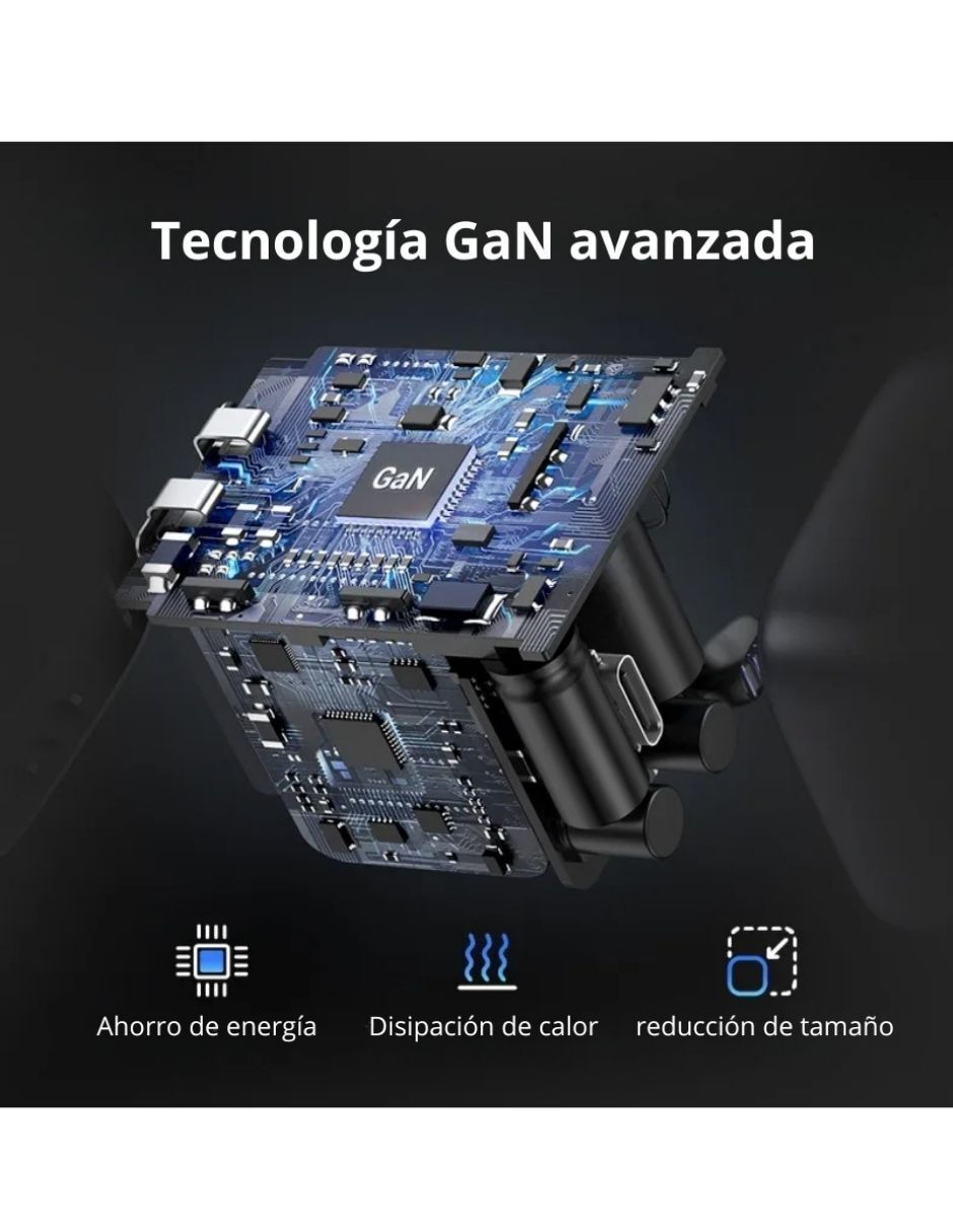 Cargador pared GAN II USB tipo C 20 W 3
