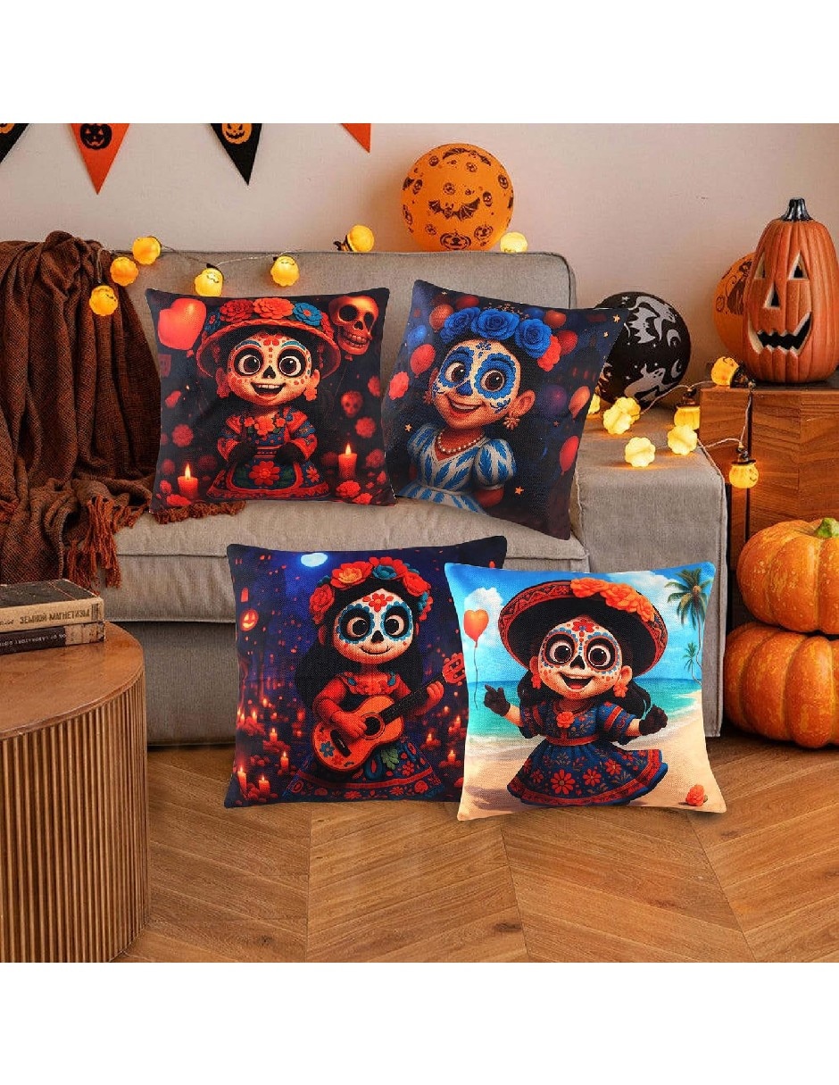 Set funda cojín Día de Muertos 2
