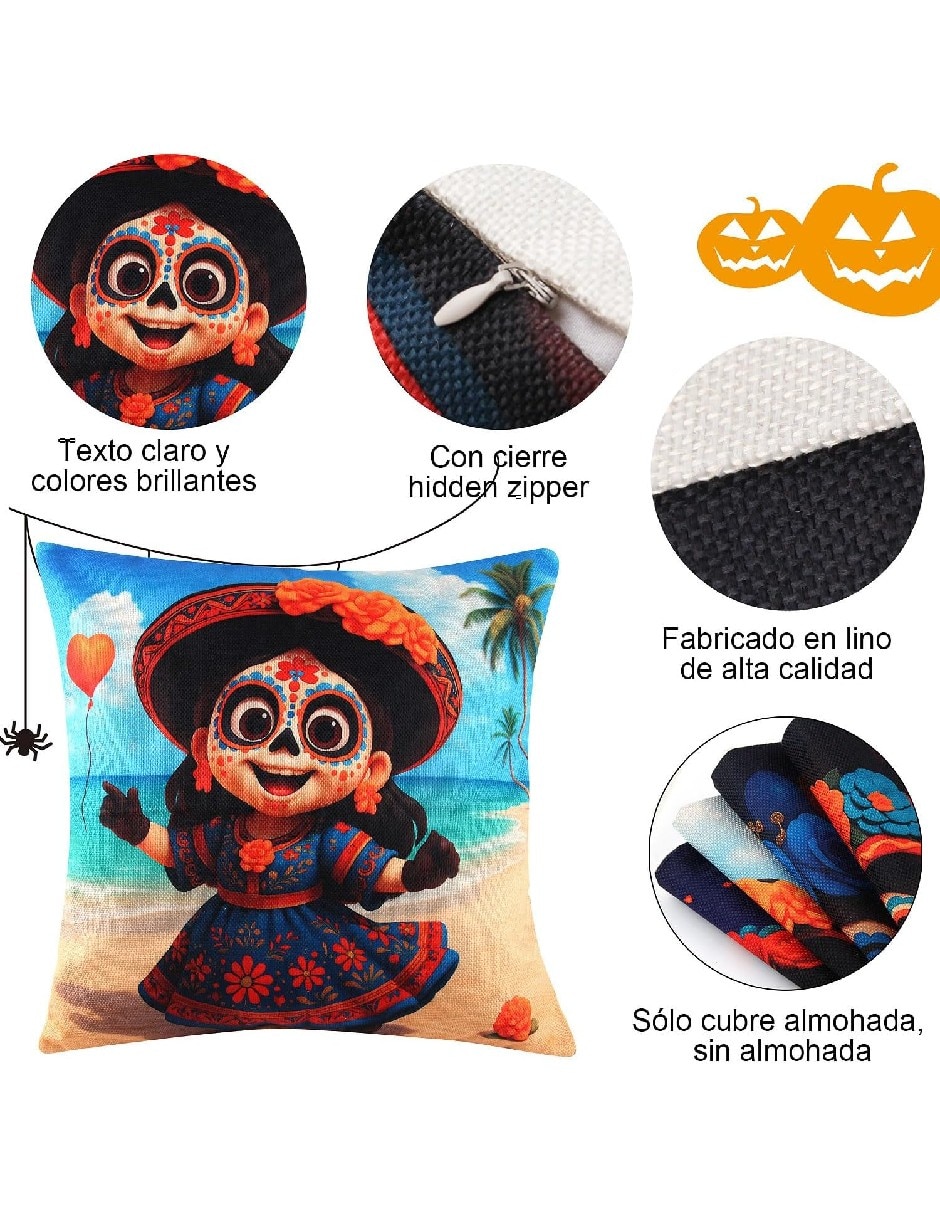 Set funda cojín Día de Muertos 3