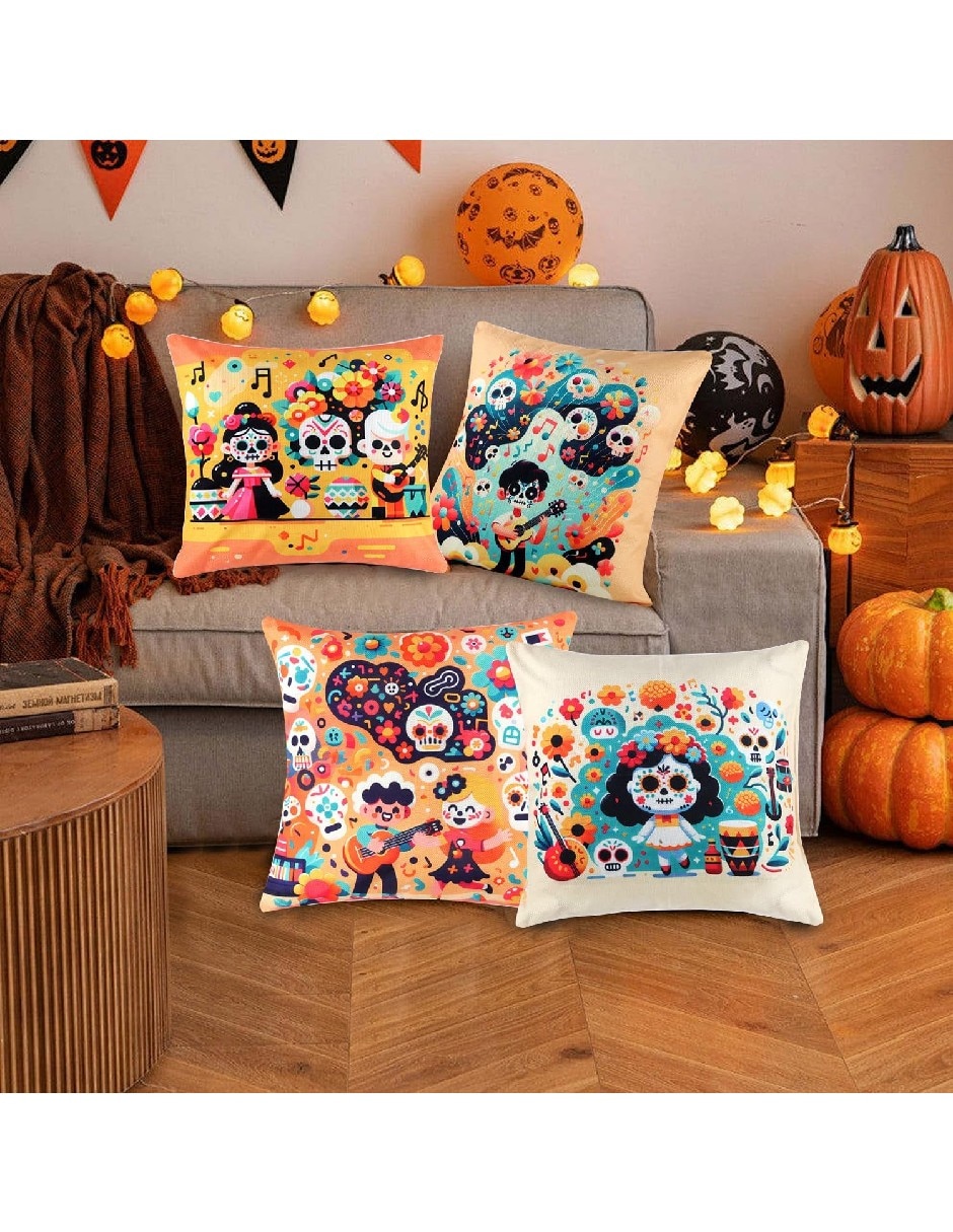 Set funda cojín Día de Muertos 3