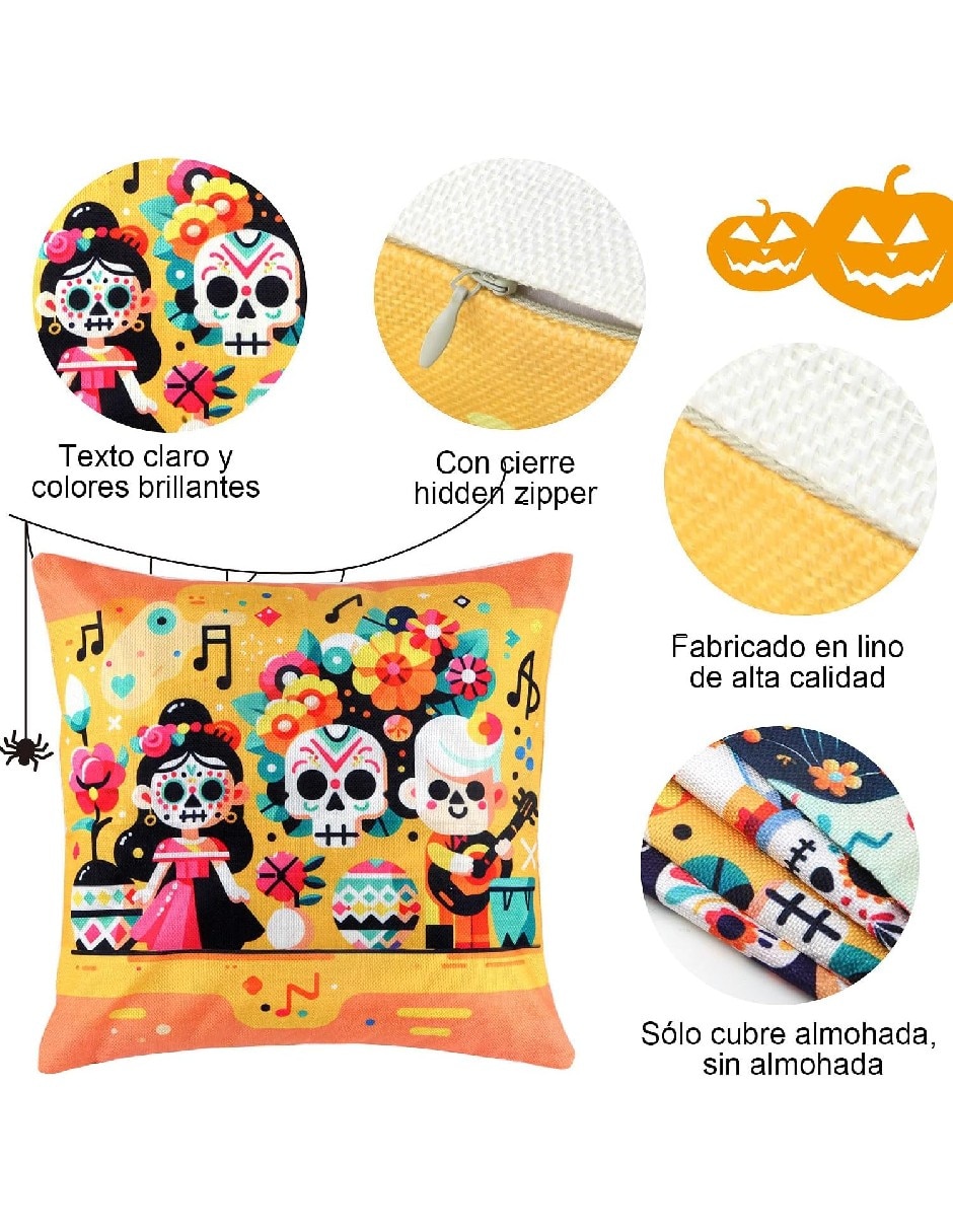 Set funda cojín Día de Muertos 2