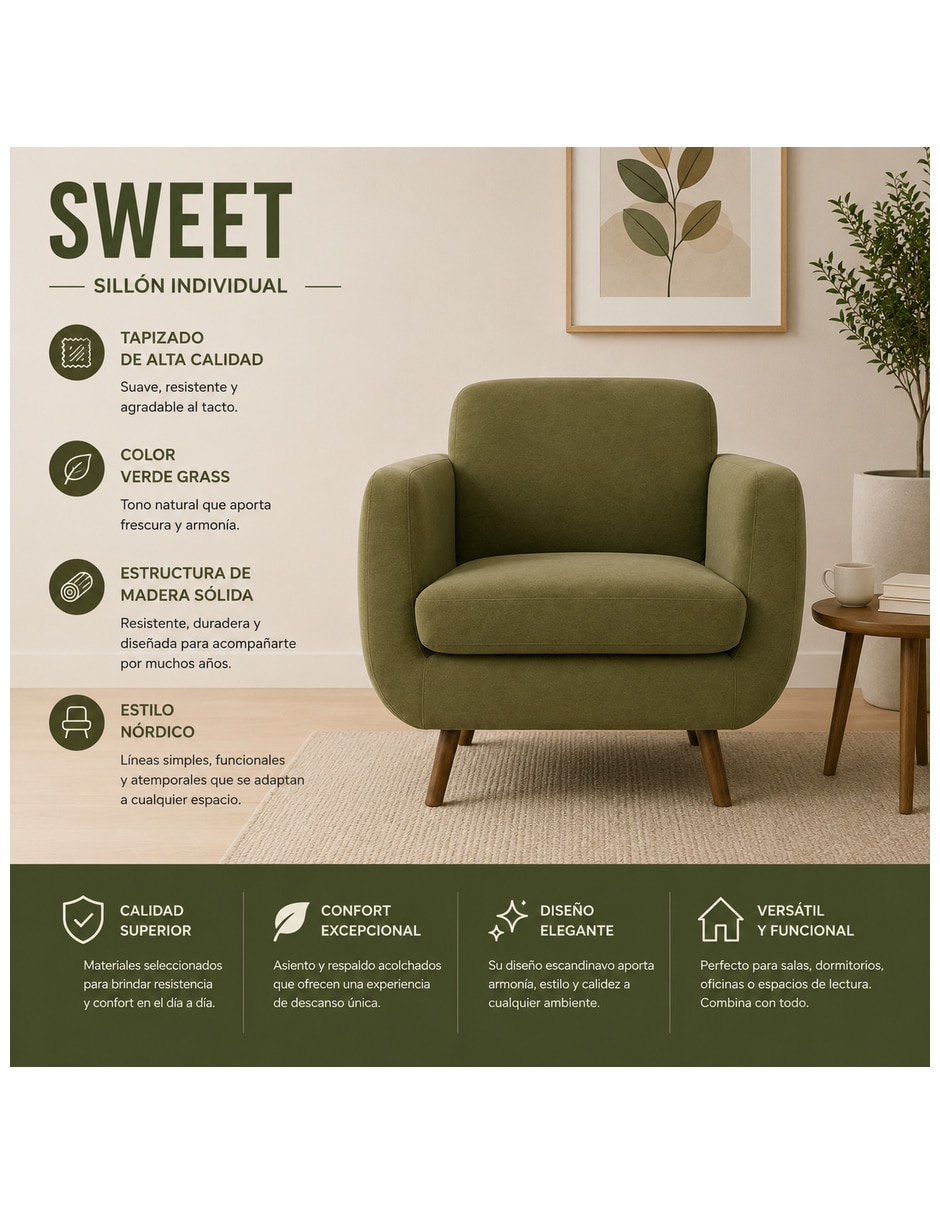 Sillón Sweet 6