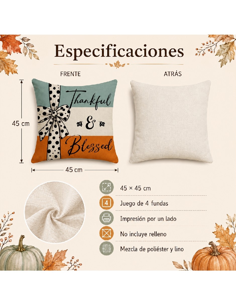 Set funda cojín 5