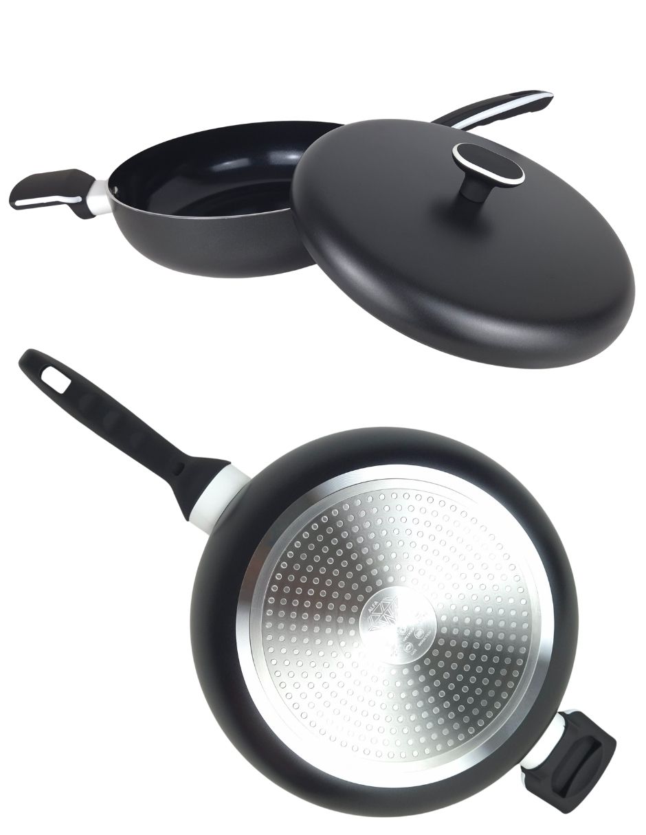 Set de sartenes con tapa Tokyo de aluminio forjado 4 piezas 2