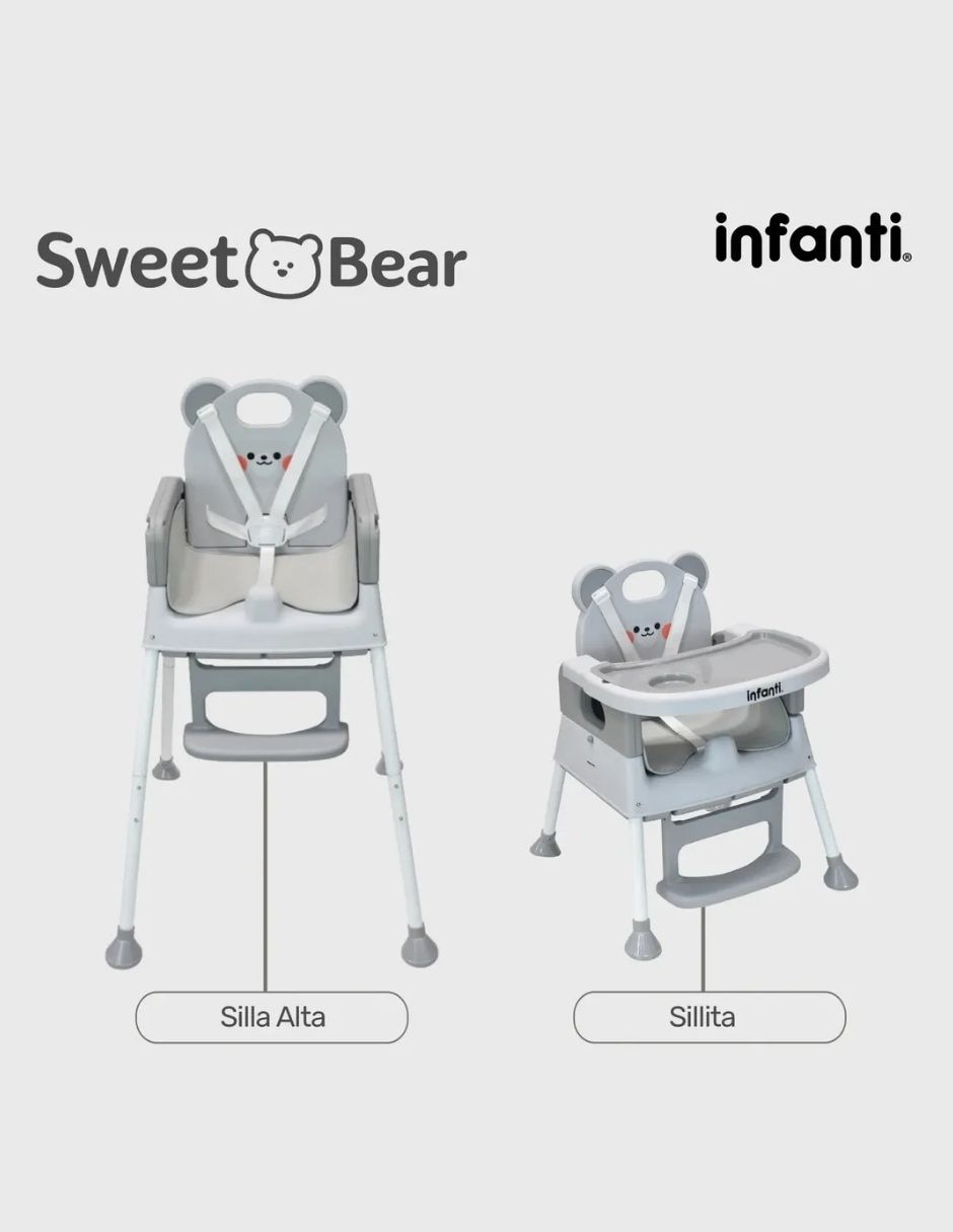 Silla alta 4 en 1 Osito 3