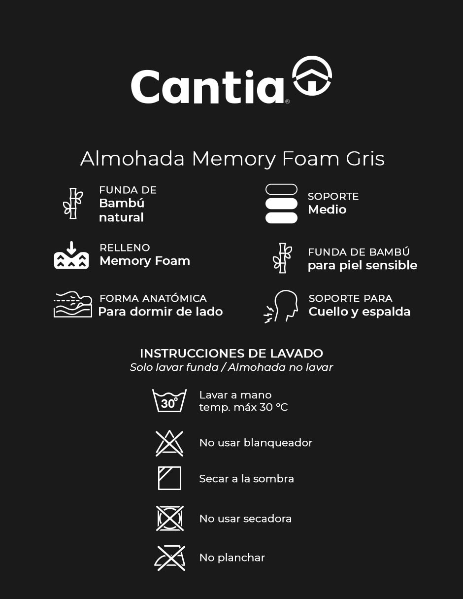 Almohada Memory Foam firmeza medio 4