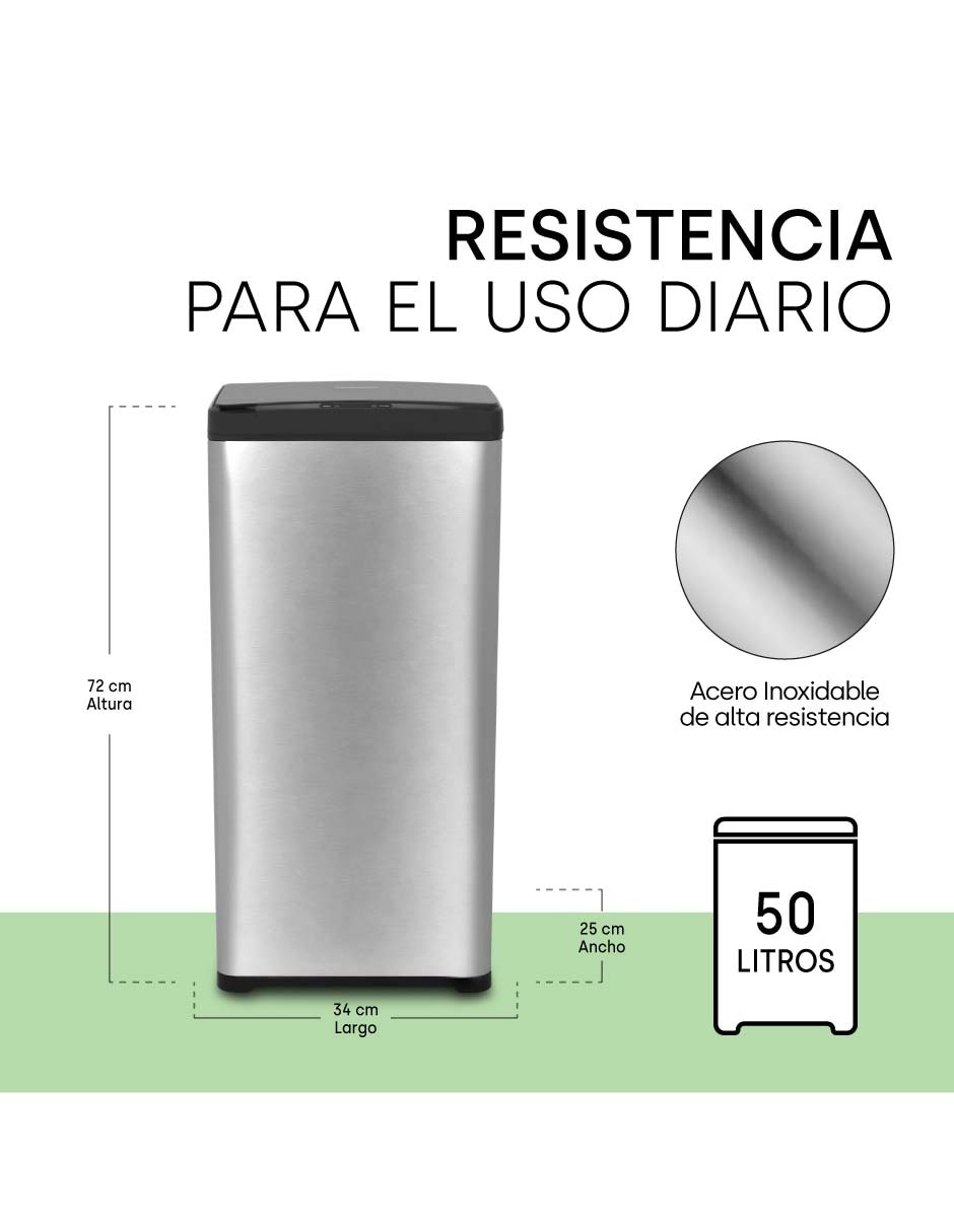 Bote de basura de acero inoxidable 8