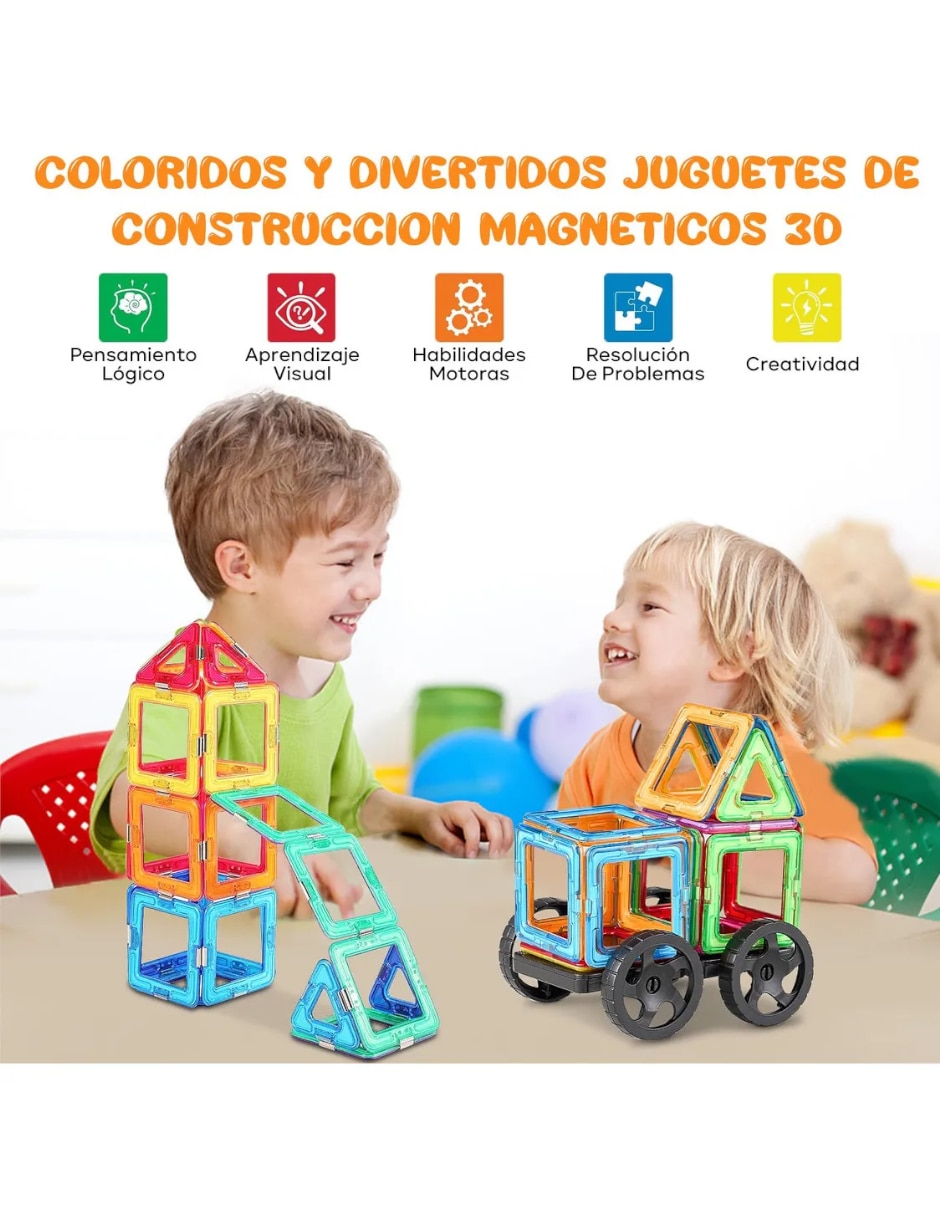 Set construcción Bloques magneticos 60 bloques