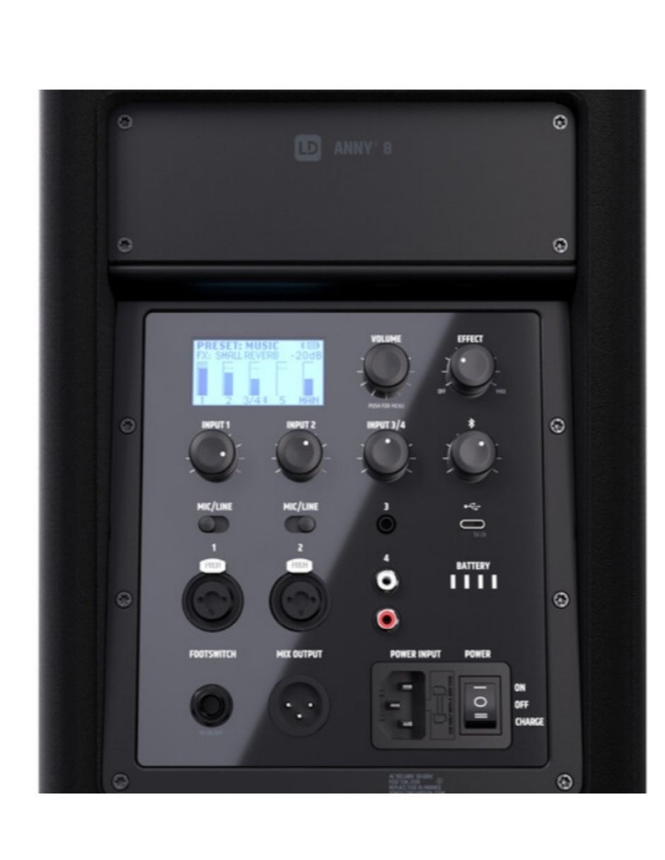 Sistema de audio Electrónica Anny 8 3