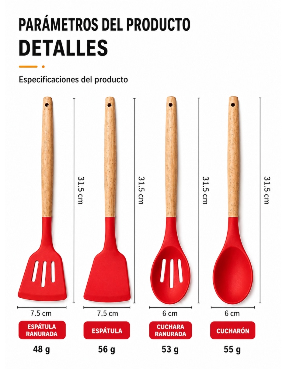 Set utensilios 7