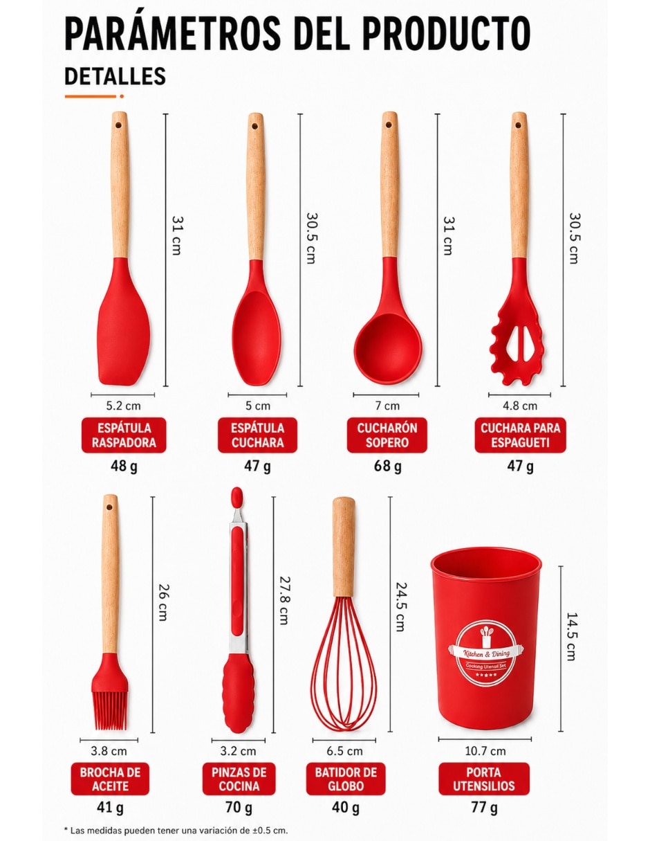 Set utensilios 3