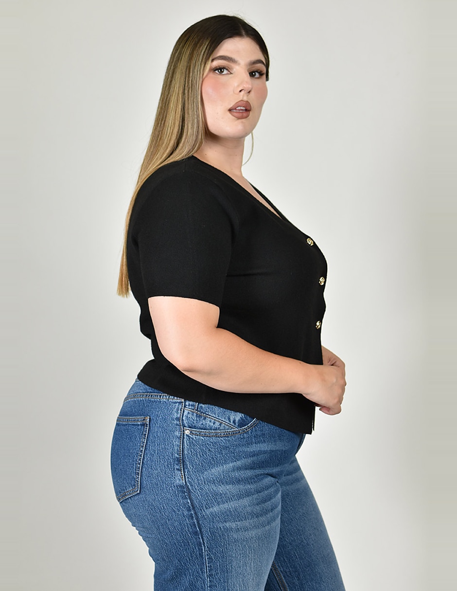 Blusa manga corta para mujer 5