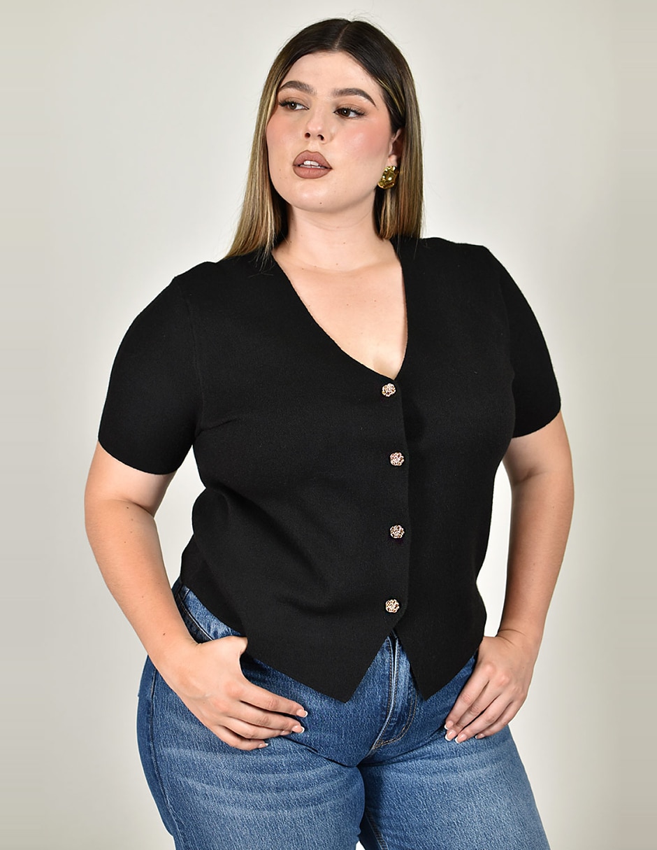 Blusa manga corta para mujer 3