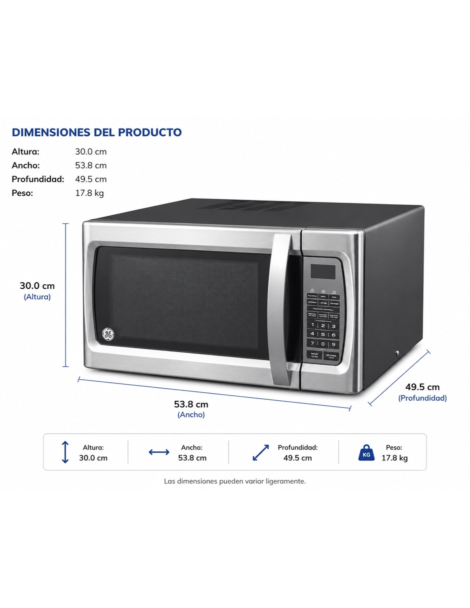 Horno de microondas con grill 1.4 pies