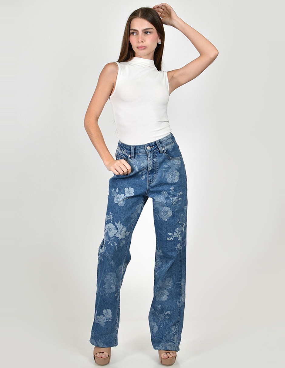 Jeans straight j-ch-zh-0212-denim para mujer Jeans straight j-ch-zh-0212-denim para mujer