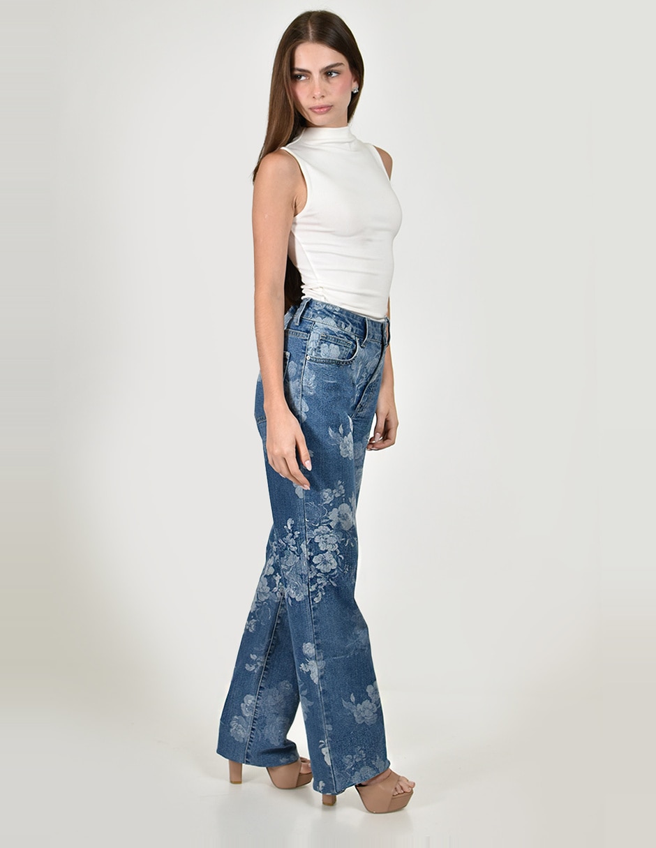 Jeans straight j-ch-zh-0212-denim para mujer 2