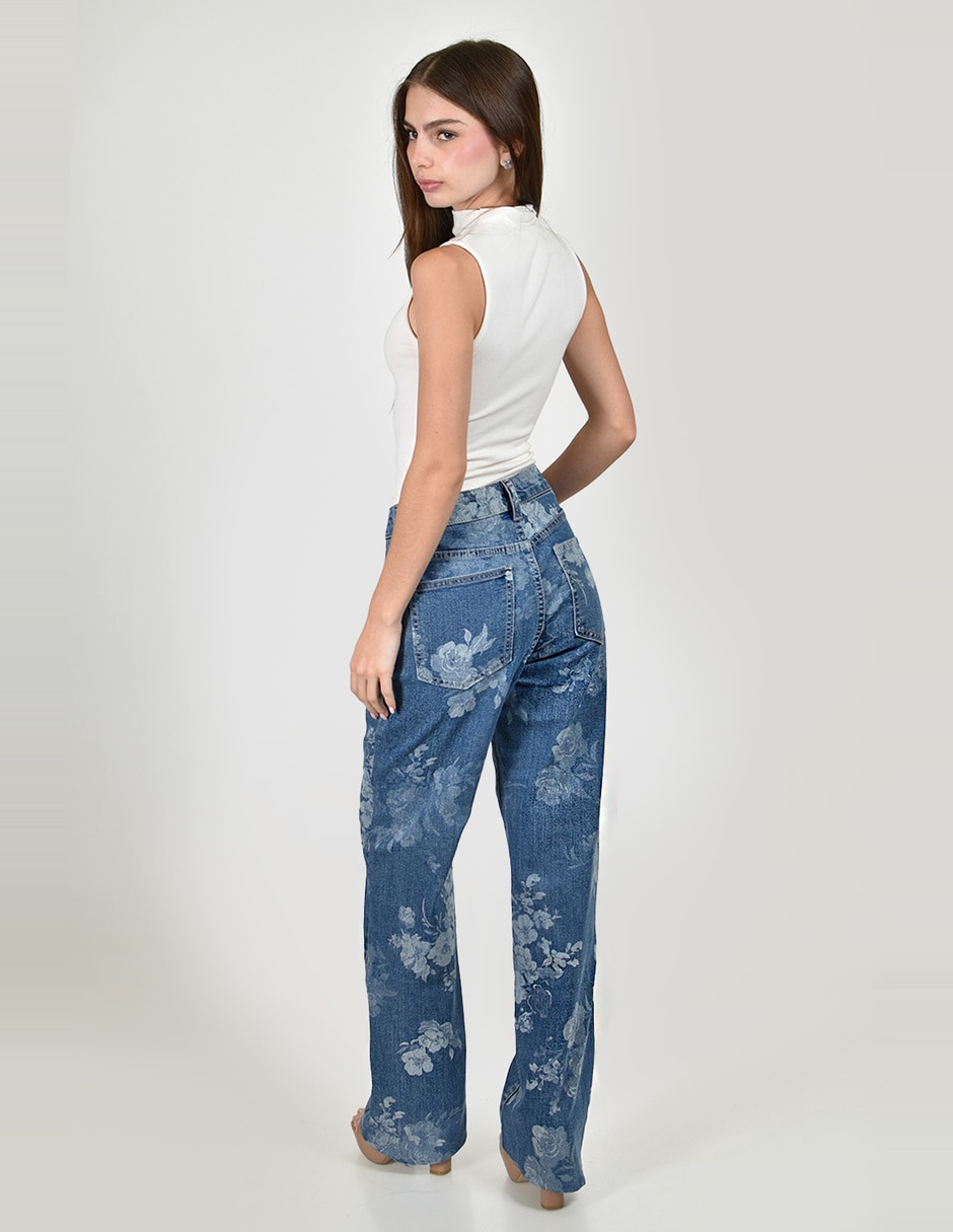 Jeans straight j-ch-zh-0212-denim para mujer 3