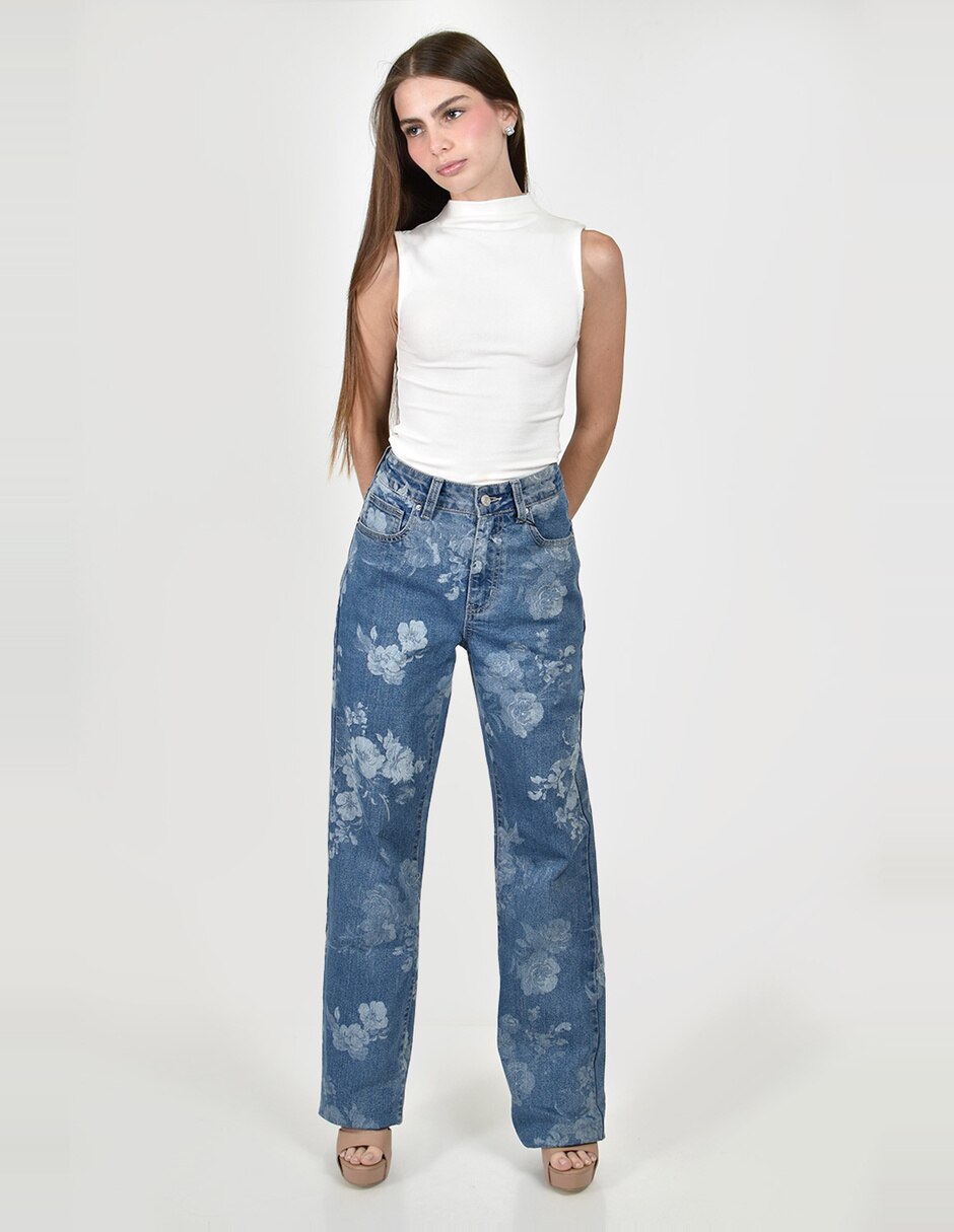 Jeans straight j-ch-zh-0212-denim para mujer 5