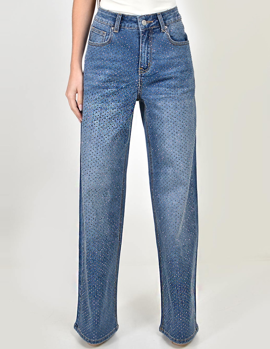 Jeans straight j-ch-zh-0226-denim para mujer