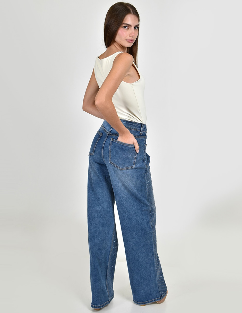 Jeans straight j-ch-zh-0226-denim para mujer 3