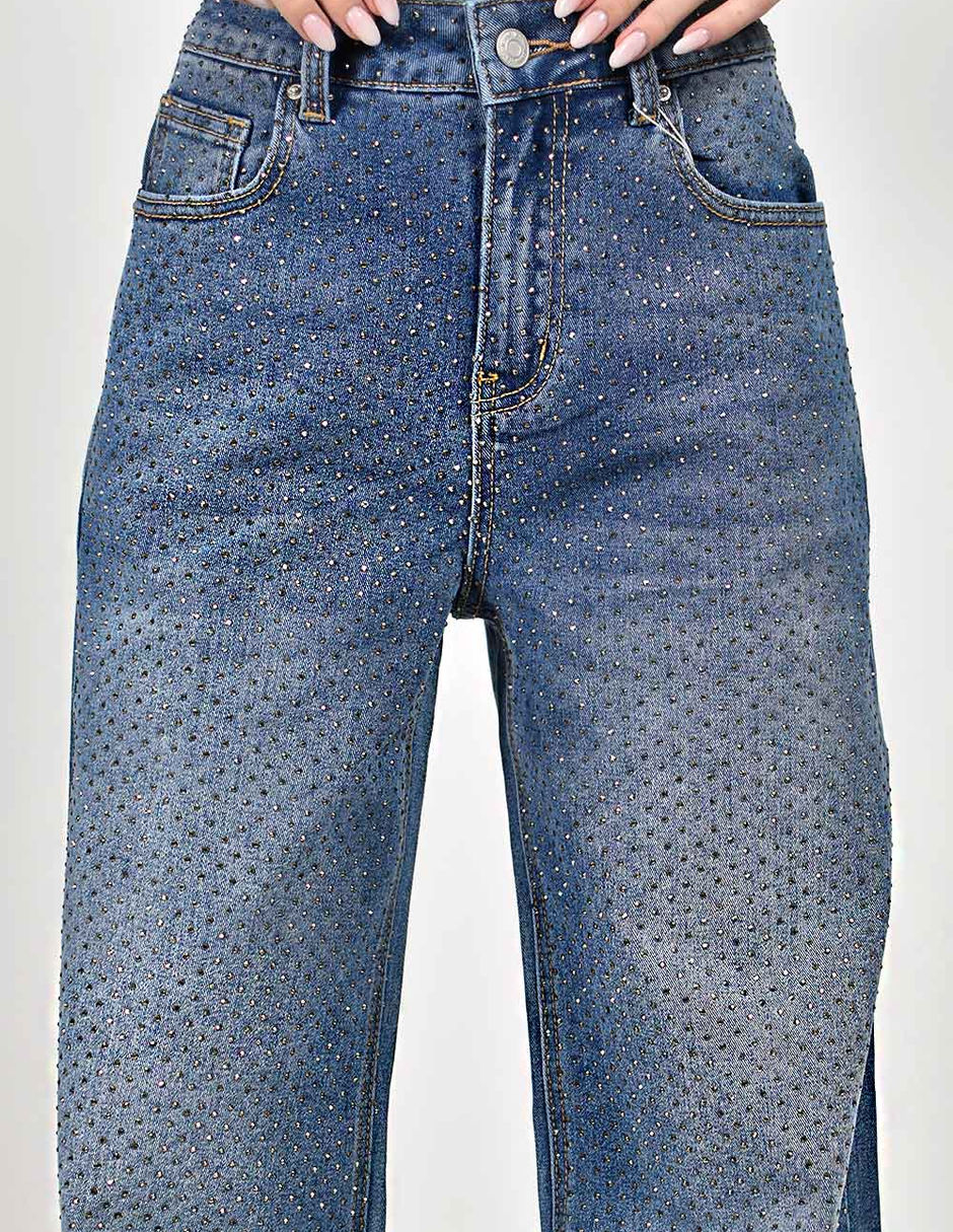 Jeans straight j-ch-zh-0226-denim para mujer 4