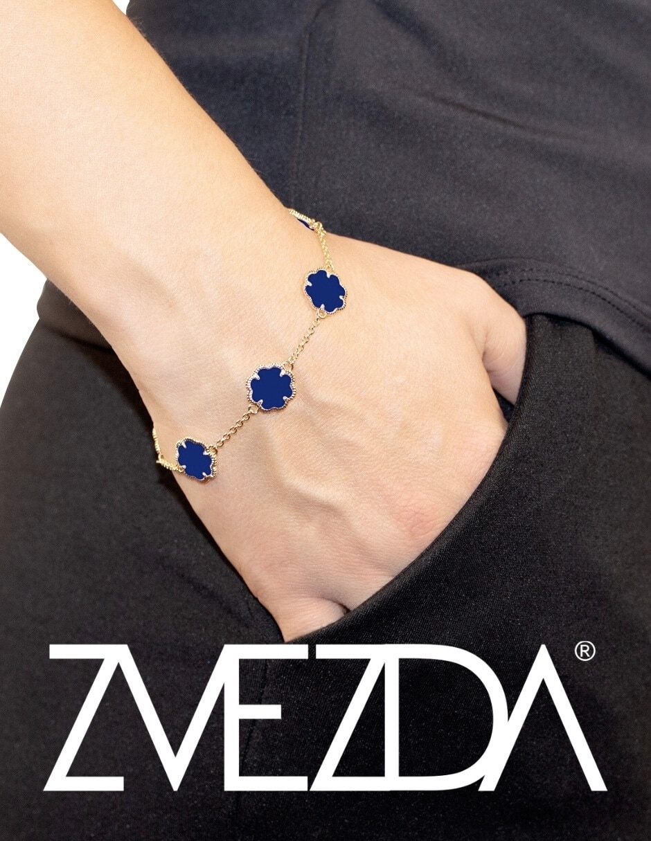 Pulsera de metal con 18 k aurore 5