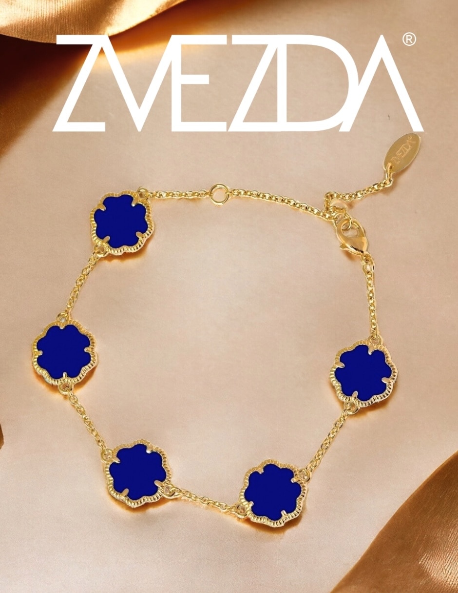 Pulsera de metal con 18 k aurore 4