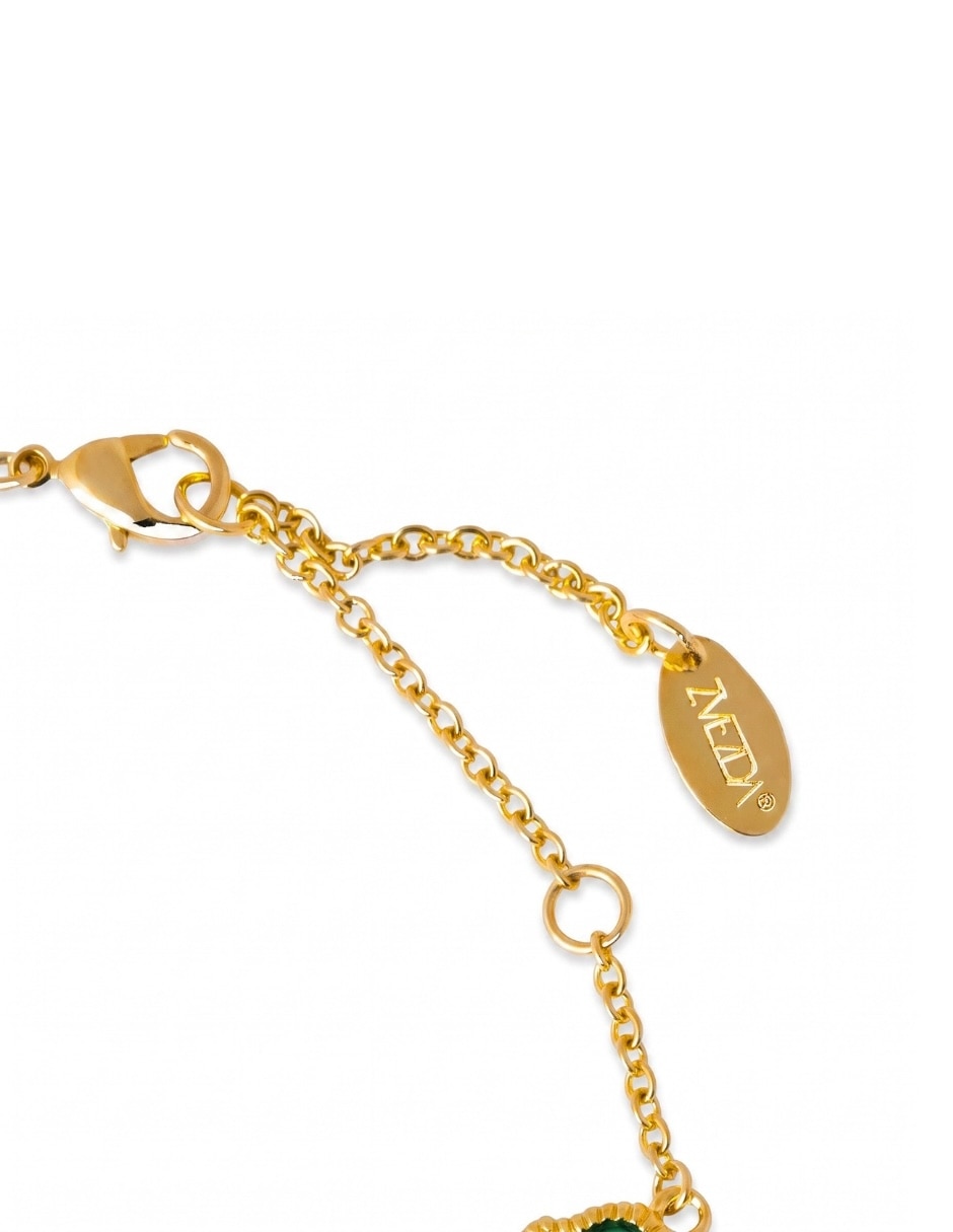 Pulsera de metal con 18 k aurore 6