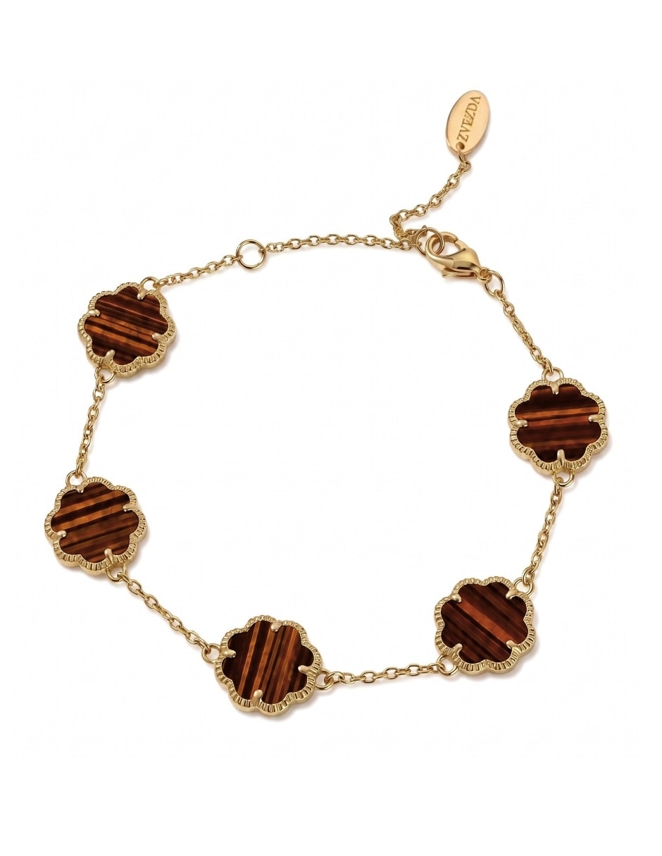 Pulsera de metal con 18 k aurore Pulsera de metal con 18 k aurore