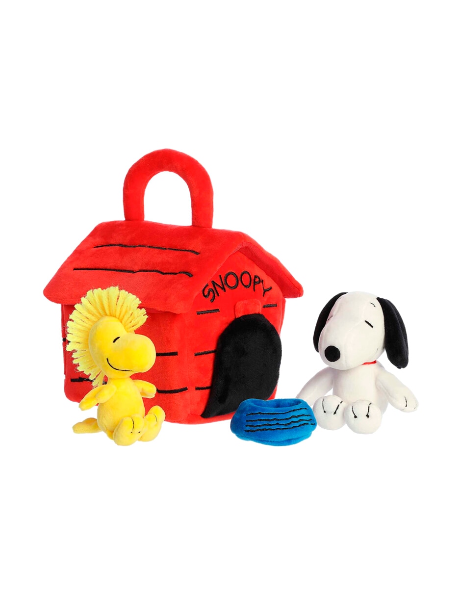 Peluche de Snoopy y Woodstock Casa Peanuts La Casita de Snoopy de 20 cm