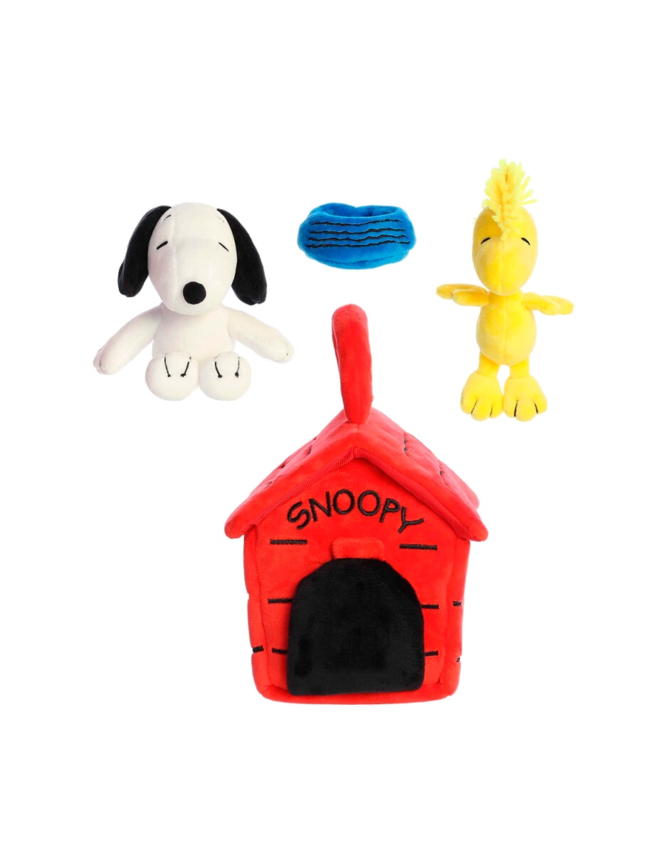 Peluche de Snoopy y Woodstock Casa Peanuts La Casita de Snoopy de 20 cm