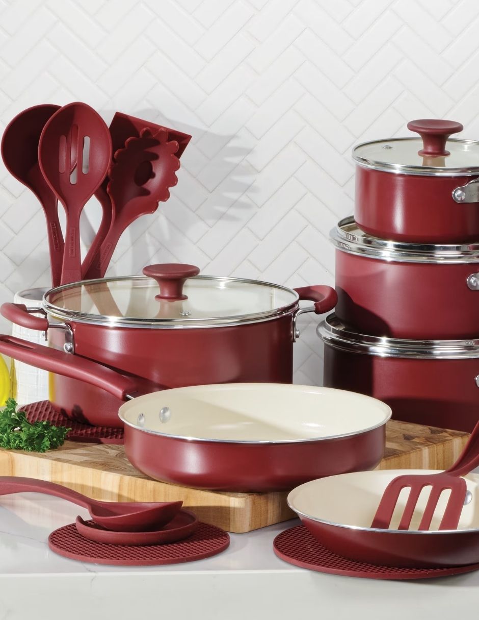 Batería de cocina de cerámica antiadherente 20 piezas 5