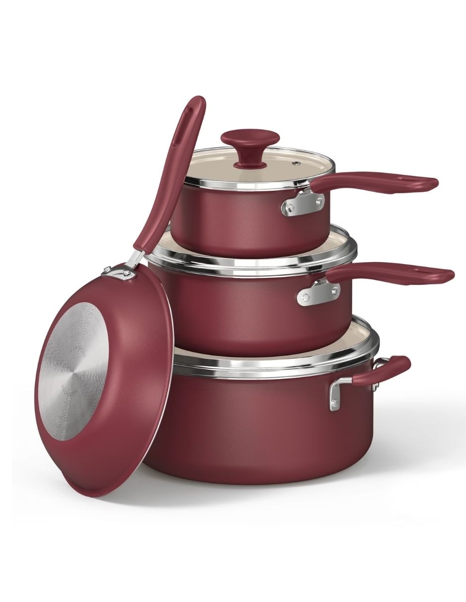 Batería de cocina de cerámica antiadherente 20 piezas 4