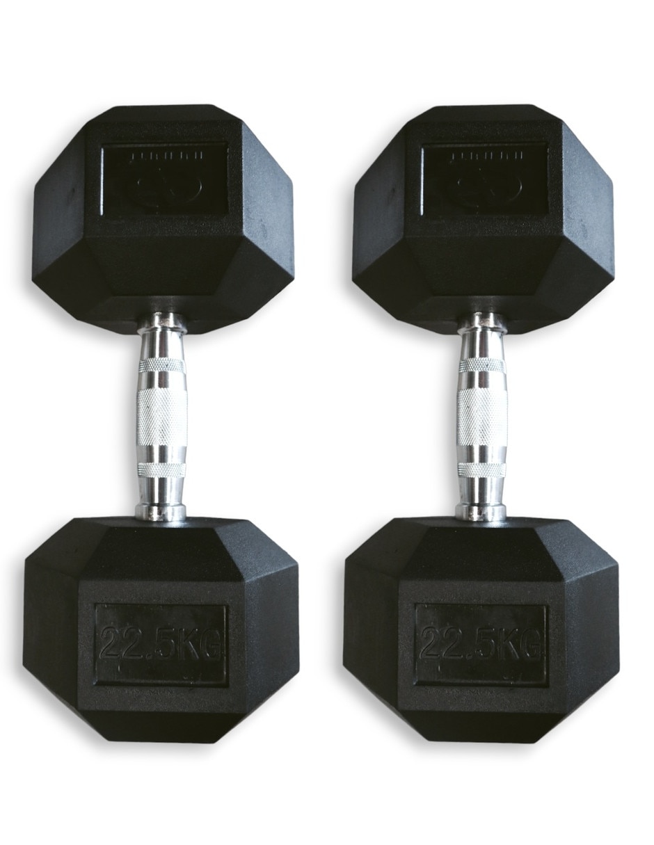 Set mancuernas de peso fijo 22.5 kg 2 piezas 3