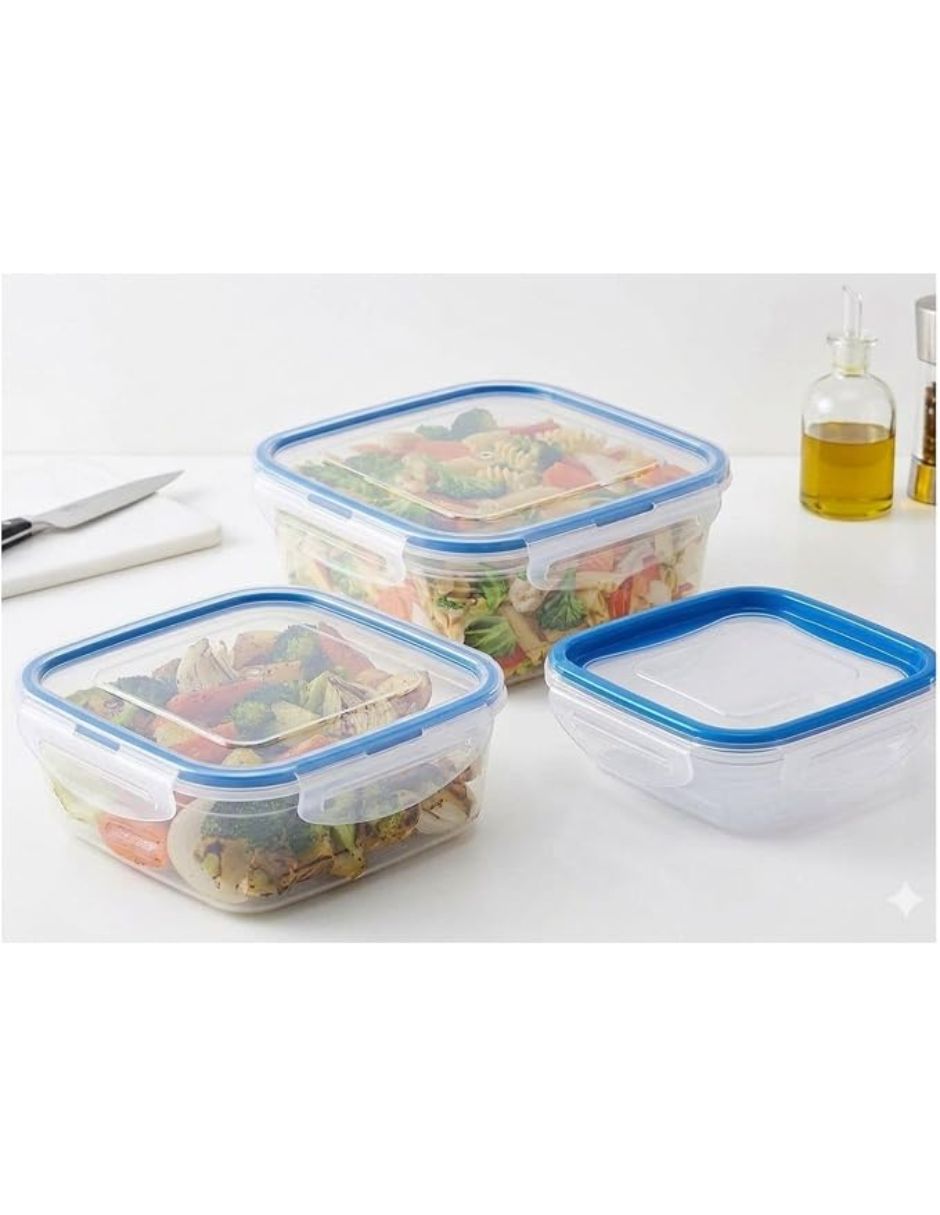 Kit de contenedores de plástico 3 piezas