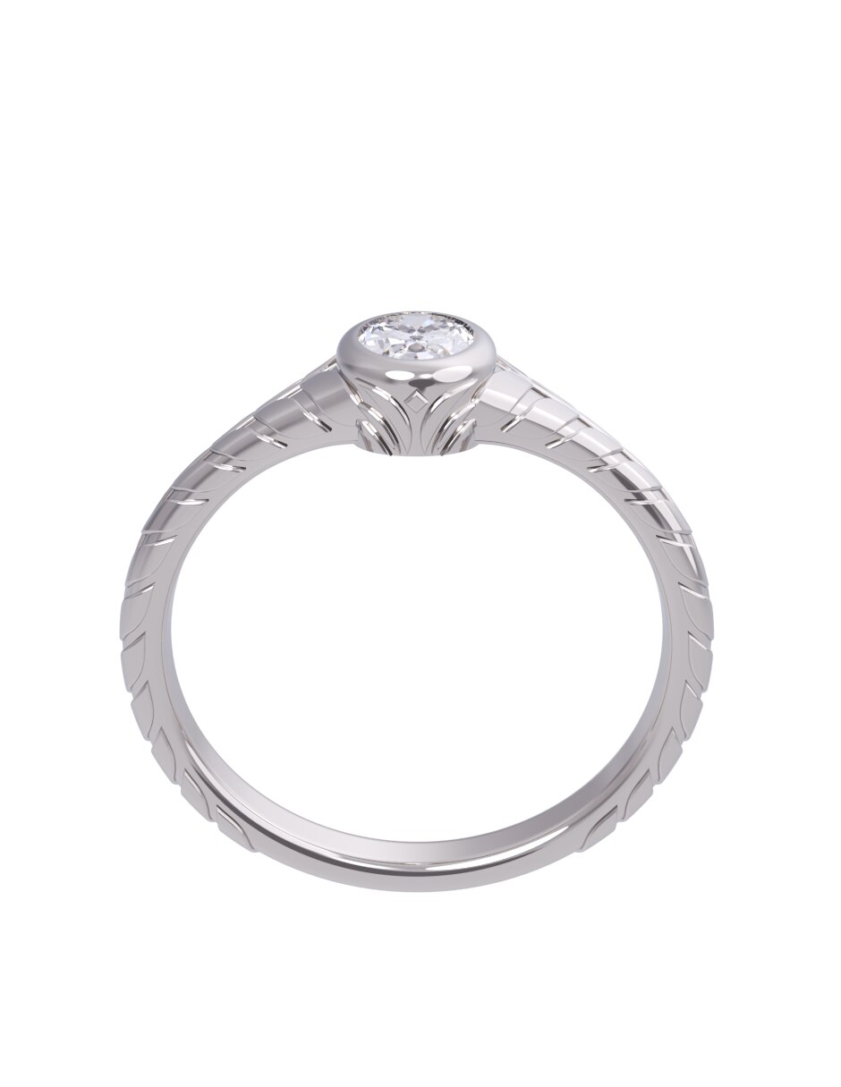 Anillo de compromiso de oro 14 k Eternidad 2026 2