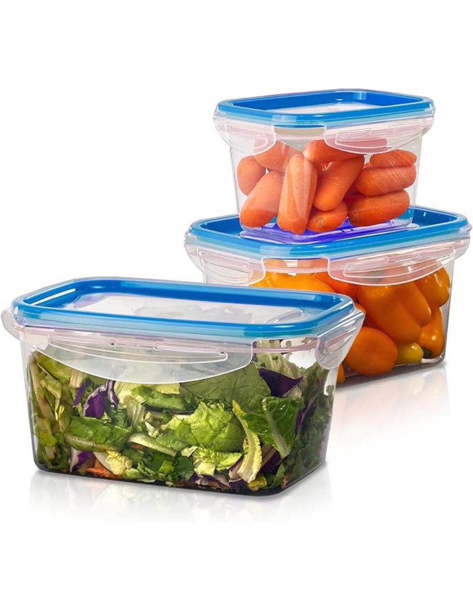 Kit de contenedores de plástico 3 piezas