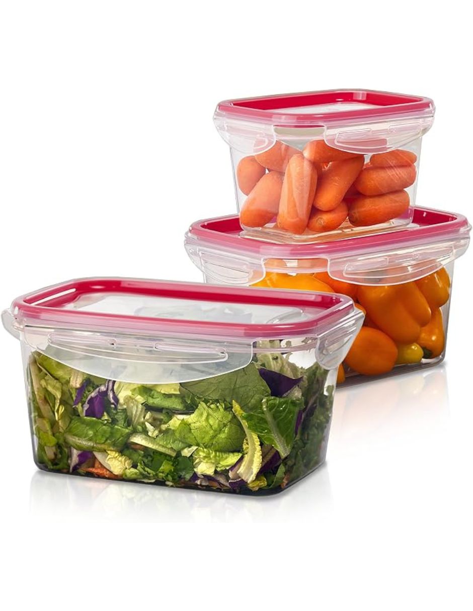 Kit de contenedores de plástico 3 piezas 1