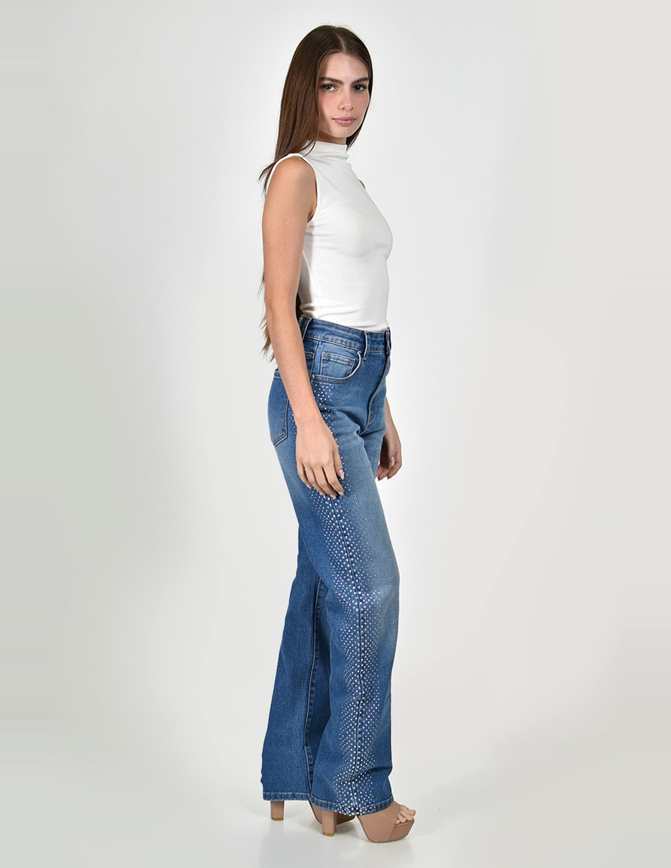 Jeans straight j-ch-zh-0214-denim para mujer 2