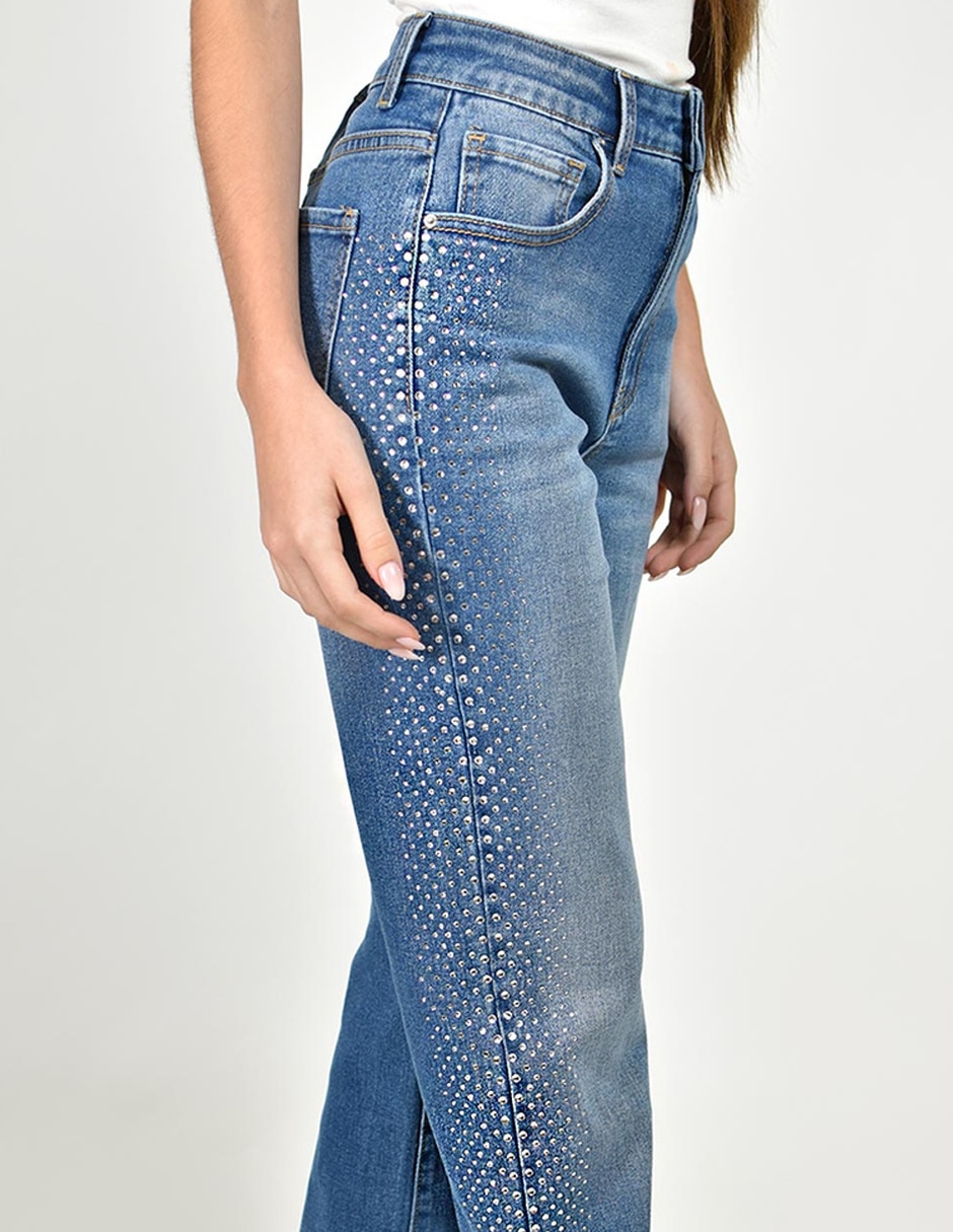 Jeans straight j-ch-zh-0214-denim para mujer 4