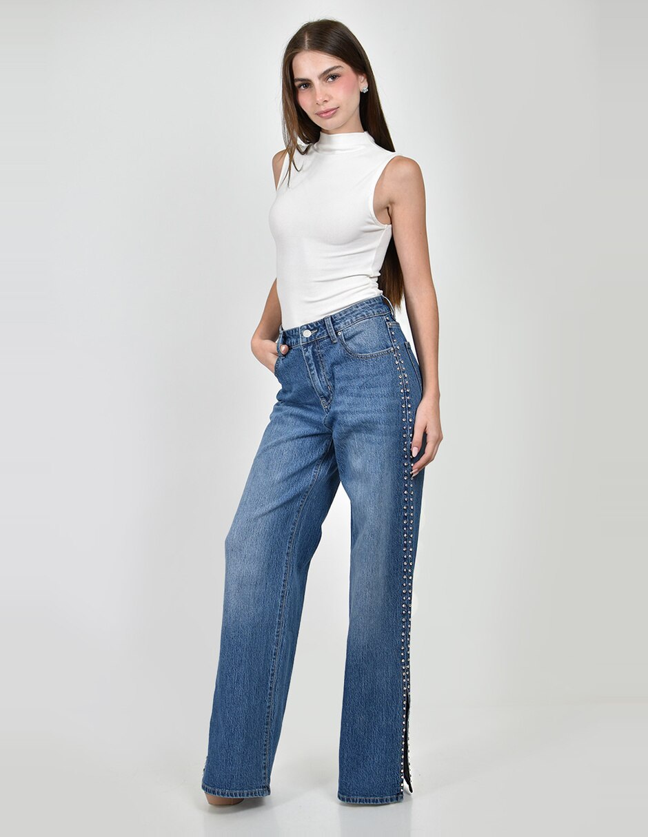 Jeans wide leg j-ch-zh-0215-denim-tr para mujer 2