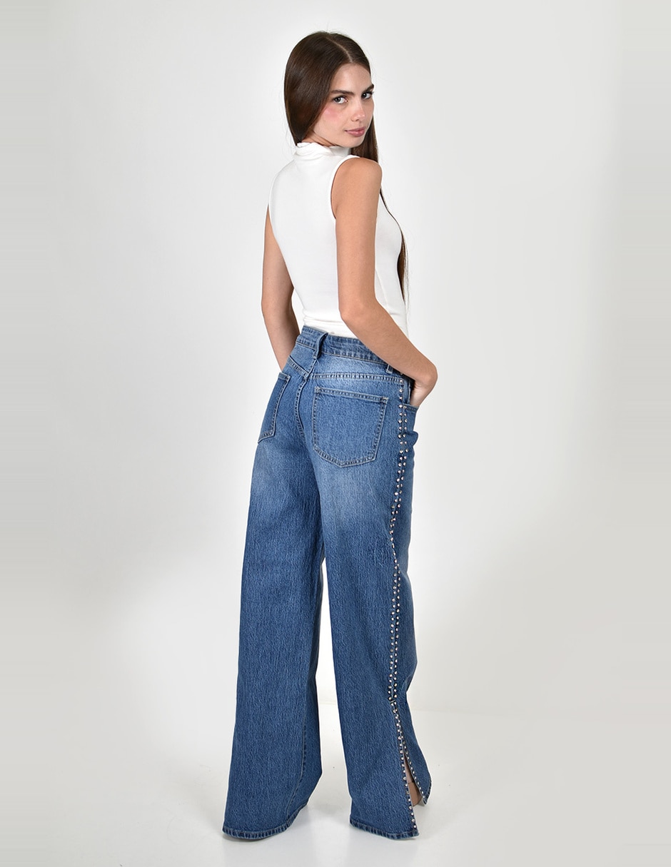 Jeans wide leg j-ch-zh-0215-denim-tr para mujer 3