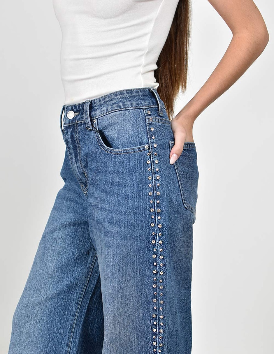 Jeans wide leg j-ch-zh-0215-denim-tr para mujer 4