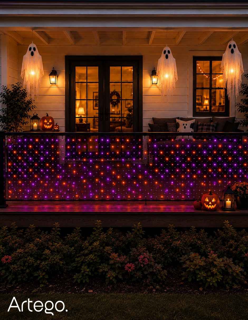Serie luces LED de Halloween Voodoo Cascada con 200 focos 5