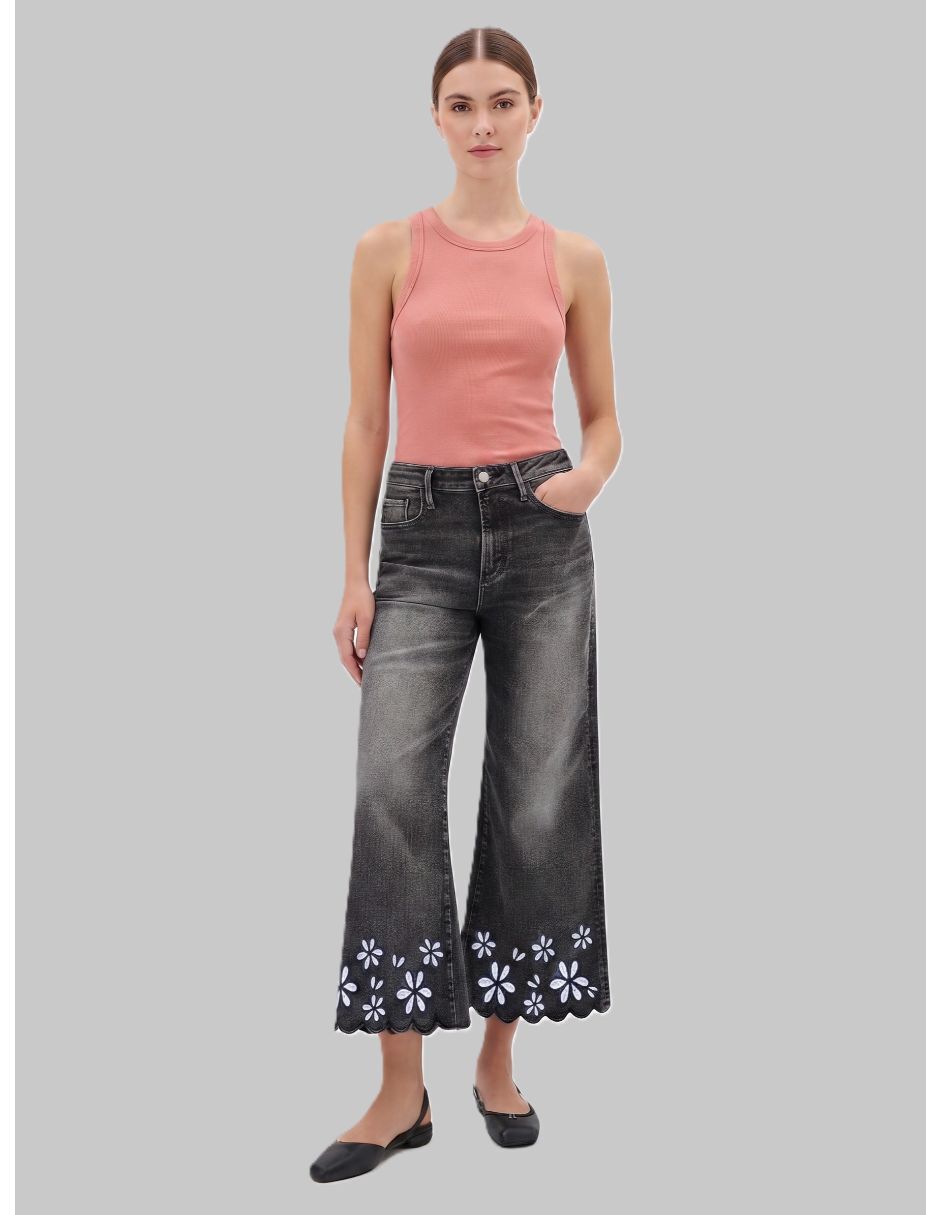 Jeans relaxed amplio para mujer 1