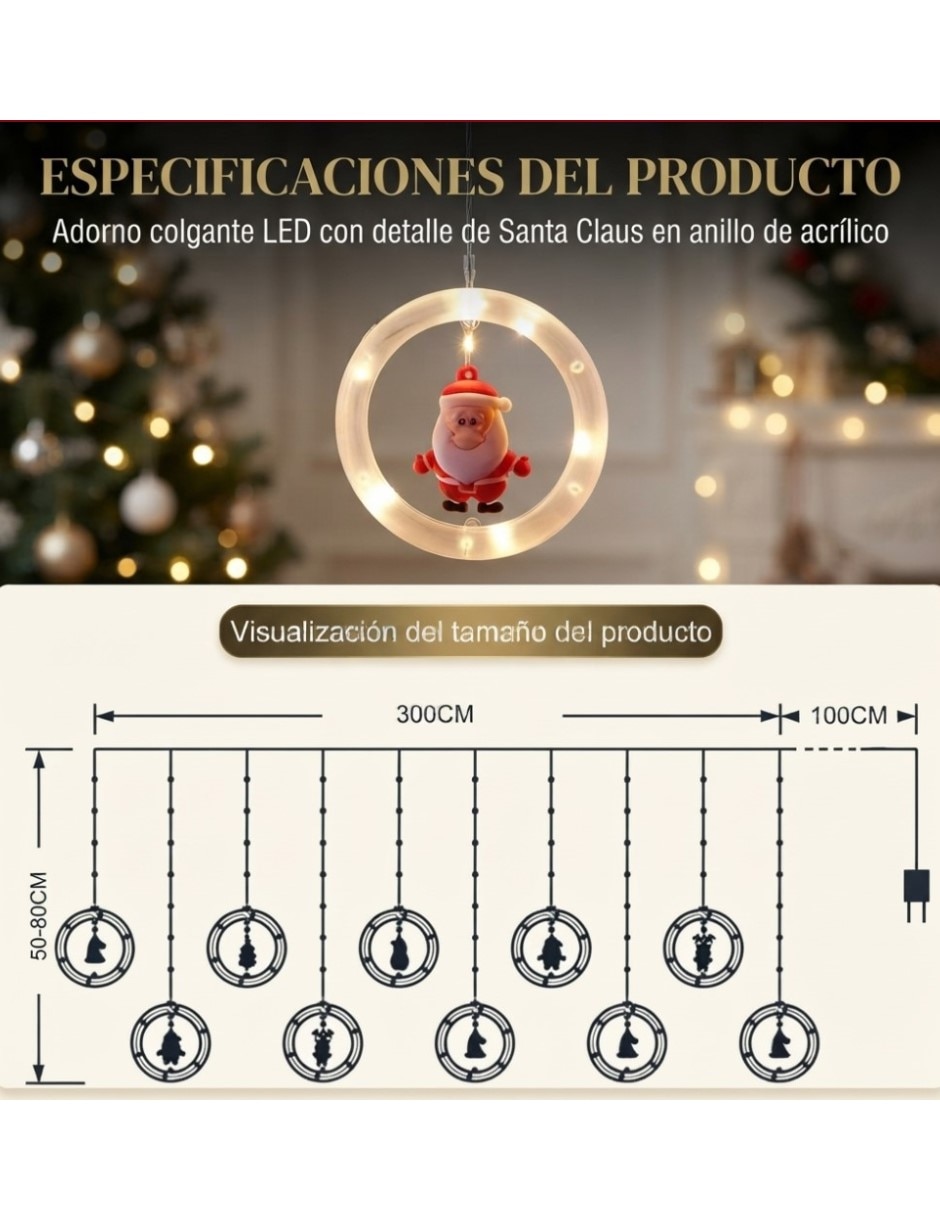 Guirnaldas de luces led sdd137 con 10 focos 7